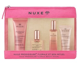 Nuxe Huile Prodigieuse Florale Beauty Ritual Promo με Prodigieux Floral Αφρόλουτρο, 30ml, Huile Prodigieuse Florale Ξηρό Έλαιο, 10ml, Prodigieux Floral Le Parfum Άρωμα, 15ml & Creme Prodigieuse Boost Κρέμα Gel, 15ml, 1σετ