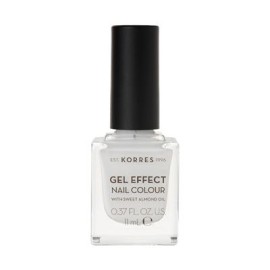 Korres Gel Effect Nail Colour No 01 Blanc White 11ml