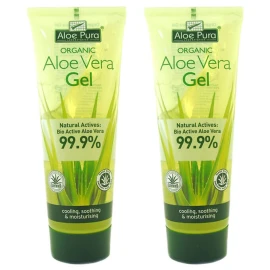 Optima Naturals Organic Aloe Vera Gel Ενυδατικό Τζελ Σώματος 2x100ml