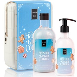 Lavish Care XMAS Promo Frosted Ginger Cookies Aφρόλουτρο, 500ml, Glitter Γαλάκτωμα Σώματος, 300ml & Δώρο Νεσεσέρ, 1τεμ, 1σετ