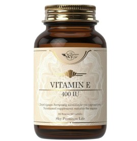 Sky Premium Life Vitamin E 400iu Nutritional Supplement for Strong Antioxidant Action, 60tabs