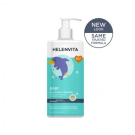 Helenvita Baby All Over Cleanser Perfume Talc Υγρό Καθαρισμού για Σώμα & Μαλλιά με άρωμα Talc 1000ml