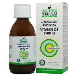Doctors Formulas Vitamin D3 2500IU Συμπλήρωμα Διατροφής Με Βιταμίνη D3, Πόσιμο Διάλυμα, 150ml