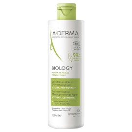 A-Derma Biology Dermatological Make-Up Remover Lotion Γαλάκτωμα Ντεμακιγιάζ με Μικύλλια για Πρόσωπο & Μάτια 400ml