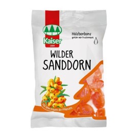 Kaiser Wilder Sanddorn Καραμέλες για τον Ερεθισμένο Λαιμό & τον Βήχα με Γέμιση Από Ιπποφαές 90g