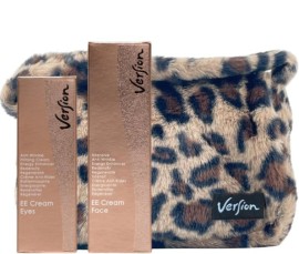 Version Derma Xmas Limited Edition Σετ Αντιγήρανσης & Σύσφιξης με EE Cream Eyes Κρέμα Ματιών, 30ml & EE Cream Face Κρέμα Προσώπου, 50ml & Δώρο Νεσεσέρ, 1τεμ, 1σετ