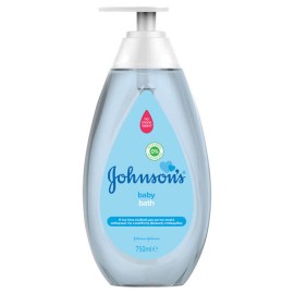 Johnsons Baby Bath Blue Βρεφικό Αφρόλουτρο Ήπια Σύνθεση Απαλός Καθαρισμός της Ευαίσθητης Βρεφικής Επιδερμίδας 750ml