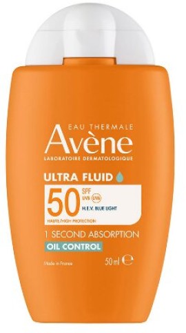 Avene Ultra Fluid Oil Control Αντηλιακό Προσώπου με Ματ Αποτέλεσμα SPF50 50ml