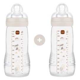 MAM Easy Active Bottle - Μπιμπερό Με Θηλή Σιλικόνης  330ml 4+μηνών,  2τμχ