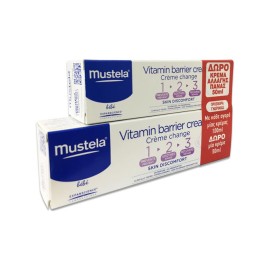 Mustela Vitamin Barrier Cream 1 2 3 Κρέμα Αλλαγής Πάνας 100ml & Δώρο Vitamin Barrier Cream 1 2 3 50ml