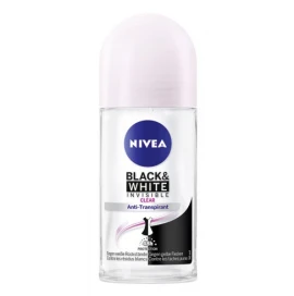 Nivea Deo Black & White Invisible Original Roll-On Γυναικείο Αποσμητικό Προστασίας Χωρίς Κατάλοιπα, 50ml