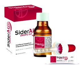 Sideral Drops Συμπλήρωμα Διατροφής με Σίδηρος σε Σταγόνες 30ml & 1 Φακελίσκος 1,9gr