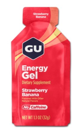 Gu Energy Gel Strawberry Banana Ενεργειακό Τζελ με Γεύση Φράουλα Μπανάνα Χωρίς Καφεΐνη 32g