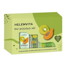 Helenvita Kiwi Papaya Set with Body Milk, 300ml & Body Scrub, 250ml & Hand Cream, 30ml