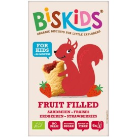 Belkorn BisKids Fruit Filled Strawberries Οργανικά Μπισκότα Γεμιστά με Φράουλα (36+ μηνών), 120g