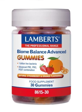 Lamberts Biome Balance Advanced Gummies με Φυσική Γεύση Πορτοκάλι και Φράουλα, 30 Gummies