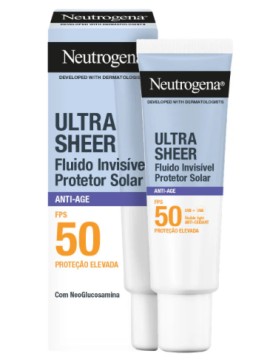 Neutrogena Ultra Sheer Invisible Fluid Age Shield Αντηλιακό Προσώπου SPF50, 50ml