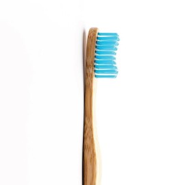 The Humble Co Humble Brush Οδοντόβουρτσα Bamboo Medium Ενηλίκων Μπλέ χρώμα 1τμχ