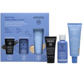 Apivita Promo Αqua Beelicious Ενυδάτωση & Φυσική Κάλυψη με Αqua Beelicious Ενυδατική Κρέμα με Χρώμα Ελαφριάς Υφής SPF 30 & Δώρο Αqua Beelicious Ενυδατικό Τόνερ, 50ml & Black Dettox Gel Καθαρισμού, 15ml, 1σετ