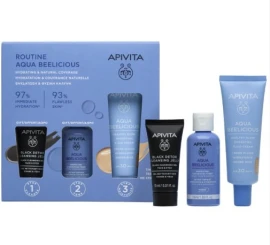 Apivita Promo Αqua Beelicious Ενυδάτωση & Φυσική Κάλυψη με Αqua Beelicious Ενυδατική Κρέμα με Χρώμα Ελαφριάς Υφής SPF 30 & Δώρο Αqua Beelicious Ενυδατικό Τόνερ, 50ml & Black Dettox Gel Καθαρισμού, 15ml, 1σετ