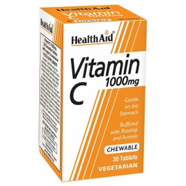 Health Aid Vitamin C 1000mg 30 μασώμενες ταμπλέτες