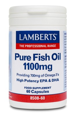 Lamberts Pure Fish Oil 1100mg 60 capsules