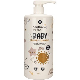 Panthenol Extra Baby Σαμπουάν - Αφρόλουτρο για βρέφη και παιδιά 1lt