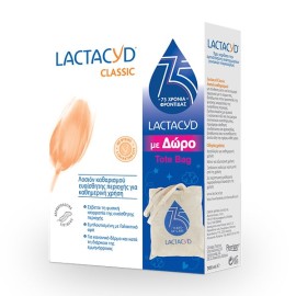 Lactacyd Promo Classic Intimate Washing Lotion Καθαριστικό Ευαίσθητης Περιοχής, 300ml & Δώρο Tote Bag, 1τεμ, 1σετ