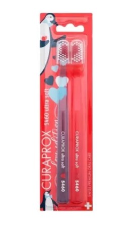 Curaprox CS 5460 Ultra Soft Toothbrush Duo Love Edition 2024 Πολύ Μαλακή Οδοντόβουρτσα, 2 Τεμάχια