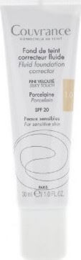 Avene Couvrance Fond de teint correcteur fluide spf20 1.0 Porcelaine 30ml