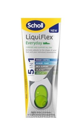 Scholl EveryDay LiquiFlex Πάτοι 5 in 1 Technology Size L 1 ζευγάρι