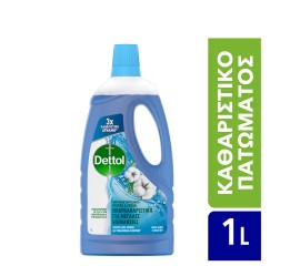 Dettol υγρό πολυκαθαριστικό αντιβακτηριδιακό για μεγάλες επιφάνειες power & fresh crisp linen & aqua sky (1lt)