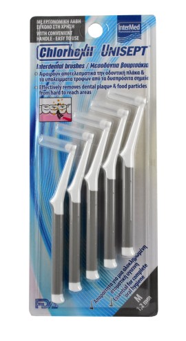 IntermedChlorhexil Unisept Interdental Brushes M 1.2mm