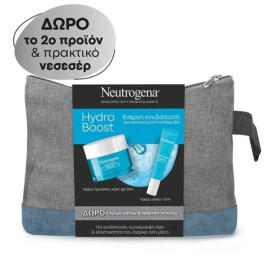 Neutrogena Πακέτο Περιποίησης Hydro Boost για Κανονική/Μικτή Επιδερμίδα με Water Gel Ενυδατική Κρέμα Προσώπου, 50ml & Δώρο Κρέμα Ματιών, 15ml, & Nεσεσέρ, 1τεμ, 1σετ