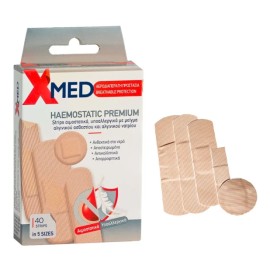 Medisei X-Med Haemostatic Premium, Aιμοστατικά Strips σε 5 μεγέθη 40 τεμάχια