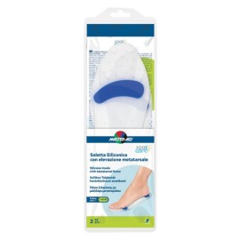 Master Aid Foot Care Silicone Insole with Metatarsal Raise No.L 41/42 Πάτοι Σιλικόνης με Μαξιλάρι Μεταταρσίου (Άκανθαμετατάρσιο) 2τμχ