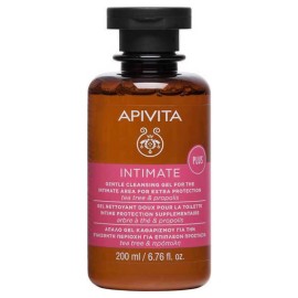 Apivita Intimate Plus Gentle Cleansing Gel Καθαρισμού για την Ευαίσθητη περιοχή με tea tree & πρόπολη 200ml