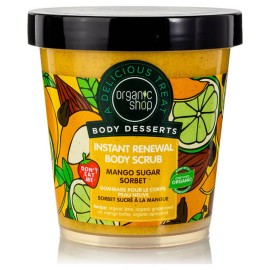 Natura Siberica Organic Shop Body Desserts Mango Sugar Sorbet Απολεπιστικό Σώματος Άμεσης Ανανέωσης Μάνγκο & Ζάχαρη 450ml