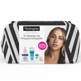Neutrogena Hydro Boost Limited Edition Promo με 10% Niacinamide Serum Ορός Προσώπου, 30ml & Δώρο Water Gel Cleanser Ενυδατικό Καθαριστικό Προσώπου, 15ml, Ultra Sheer Invisible Fluid Hydration Αντηλιακό Προσώπου SPF50, 5ml & Νεσεσέρ, 1τεμ, 1σετ