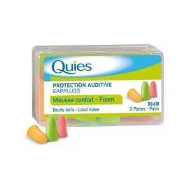 Pharmaq Quies Mousse Confort Foam Earplugs Ωτοασπίδες από Μαλακή Πολυουρεθάνη 3 Ζεύγη σε Διαφορετικά Χρώματα