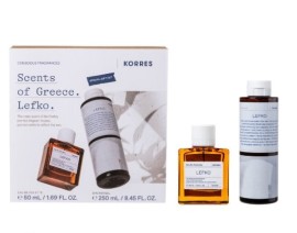 Korres Lefko Special Gift Set με Eau de Toilette Lefko Άρωμα, 50ml & Shower Gel Αφρόλουτρο Σώματος, 250ml, 1σετ