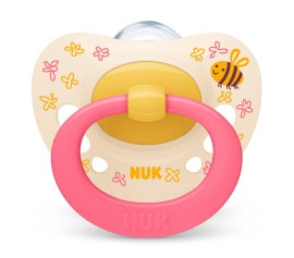 Nuk Signature Blue Flowers Πιπίλα Σιλικόνης 6-18m 1τμχ