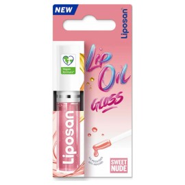 Liposan Lip Oil Gloss Sweet Nude Άμεσης Ενυδάτωσης Vegan Friendly 5.5ml