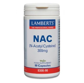 Lamberts NAC (N-Acetyl Cysteine) 300mg, 90 κάψουλες