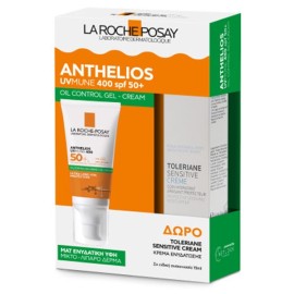 La Roche Posay Promo Anthelios UVMune 400 Oil Control Gel Cream SPF50+ 50ml Αντηλιακό για Λιπαρές Επιδερμίδες + Gift Toleriane Sensitive Cream Ενυδατική Κρέμα 15ml
