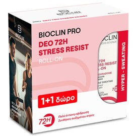 Bioclin Promo (1+1 Δώρο) Pro Deo 72h Stress Resist Αποσμητικό Roll On, 2x50ml
