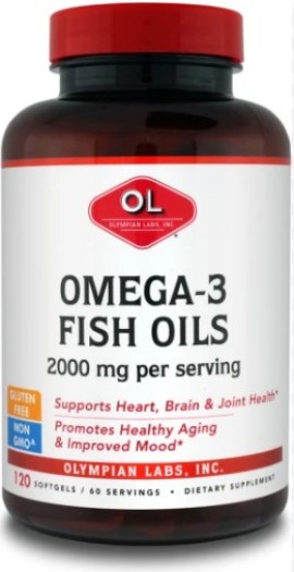 Olympian Labs Enteric Coated Omega-3 Fish Oils, 120 μαλακές κάψουλες
