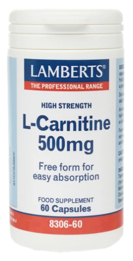 Lamberts L - Carnitine 500mg 60caps