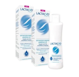 Lactacyd Promo Long Lasting Moisturising Λοσιόν Καθαρισμού για την Καθημερινή Φροντίδα της Ευαίσθητης Περιοχής για Γυναίκες 40+, 250ml 1+1 ΔΩΡΟ