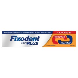 Fixodent Pro Plus Duo Action Στερεωτική Κρέμα για Ολικές και Μερικές Τεχνητές Οδοντοστοιχίες 60gr